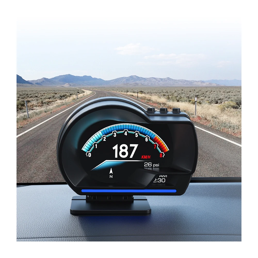 

Wiiyii New Version Hud Speedometer P6 OBD2+GPS Dual System Smart Head up Displays High Resolution No Delay Car Accessories