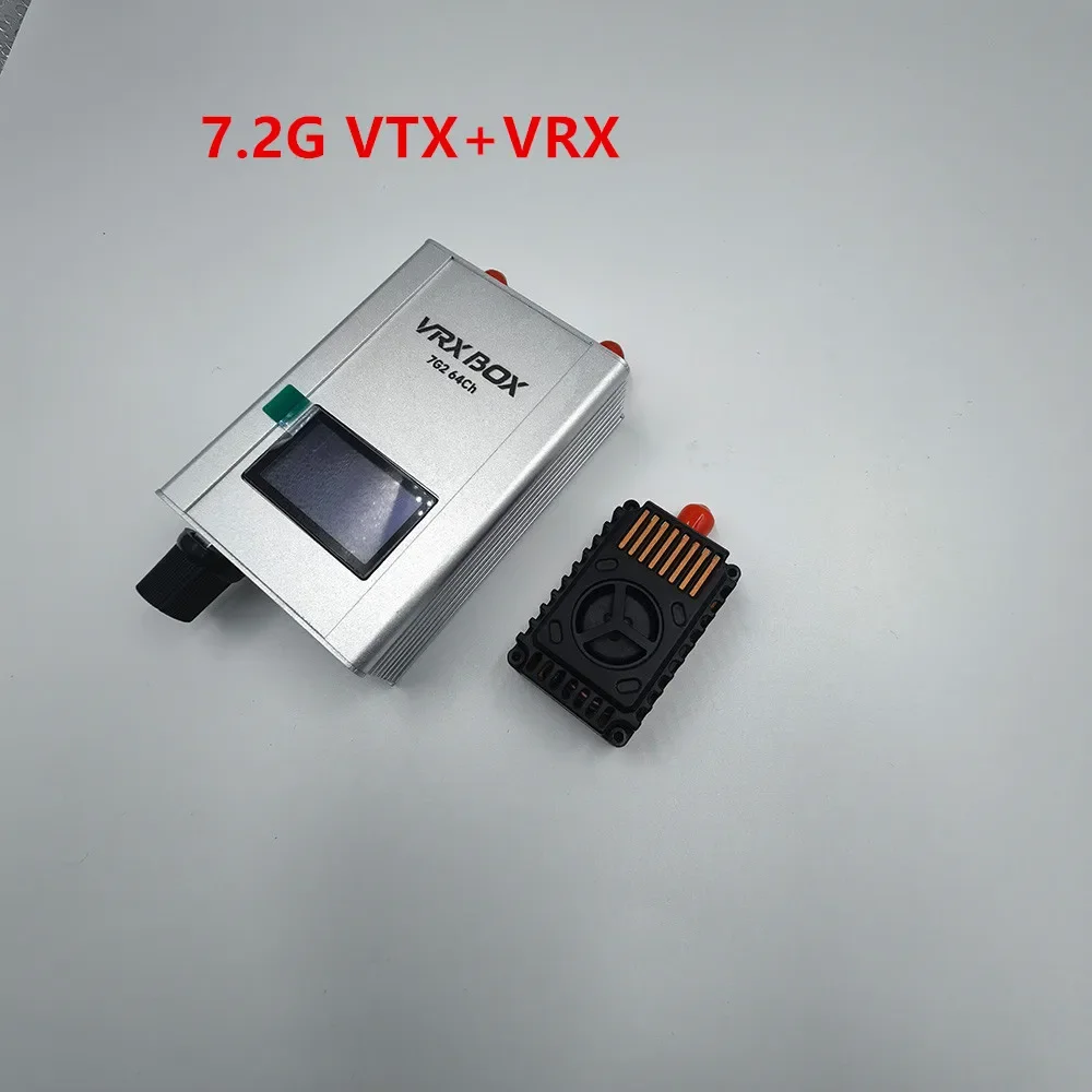 SmCpFPV VTX 7.2G 3W VTX VRX 64CH FPV Audio Video Transmitter With Heat Sink&Fan For FPV RC Long Range Dron7.2G VRX