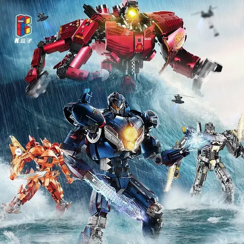 In Stock Rangers Raider Mech Assembled Large Building Block Model Children Puzzle DIY Toys Boys Holiday Gift Hobby Collection