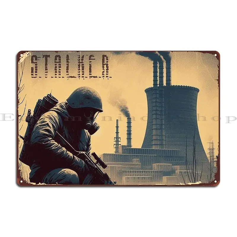 Stalker S T A L K E R Fan Art Poster Metal Plaque Mural Painting Wall Cave Wall Cave Create Tin Sign Poster