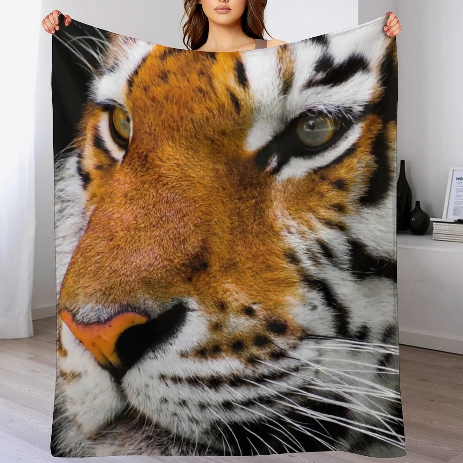 Bengal tiger Throw Blanket for winter Moving Blankets