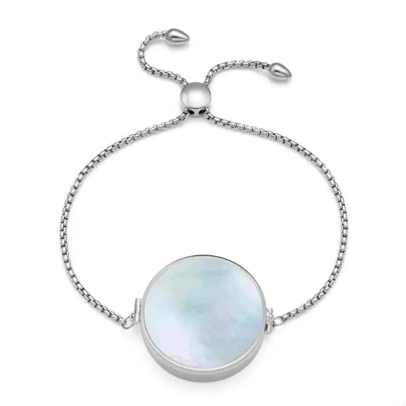  Fashion Forward Shell Lipstick Bracelet Stainless Steel Jewelry Item Elegant