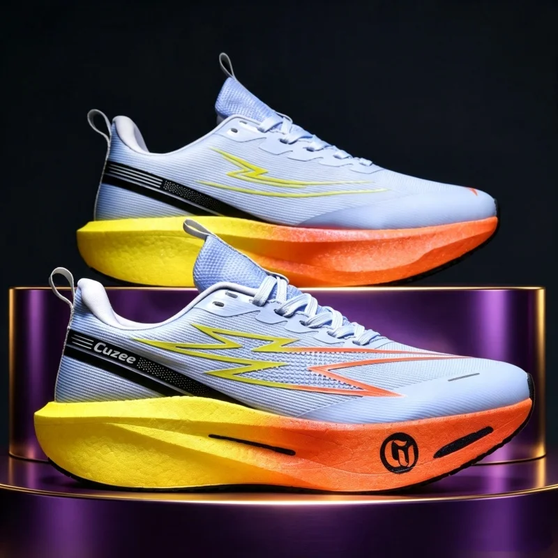 Laufschuhe für Herren mit Carbonplatte, Marathon-Spezialität, atmungsaktiv …
