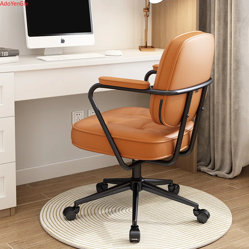 Computer Chair Home Office Lift Swivel Chair Study Comfortable Simple Backrest Seat Bedroom Dormitory Desk Chair