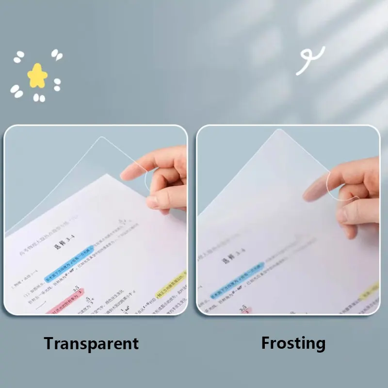 10pcs New L Shape Plastic A4 Transparent Clear File Folders Document Envelope Wallet Files Storage Bag Contract Protective Cover