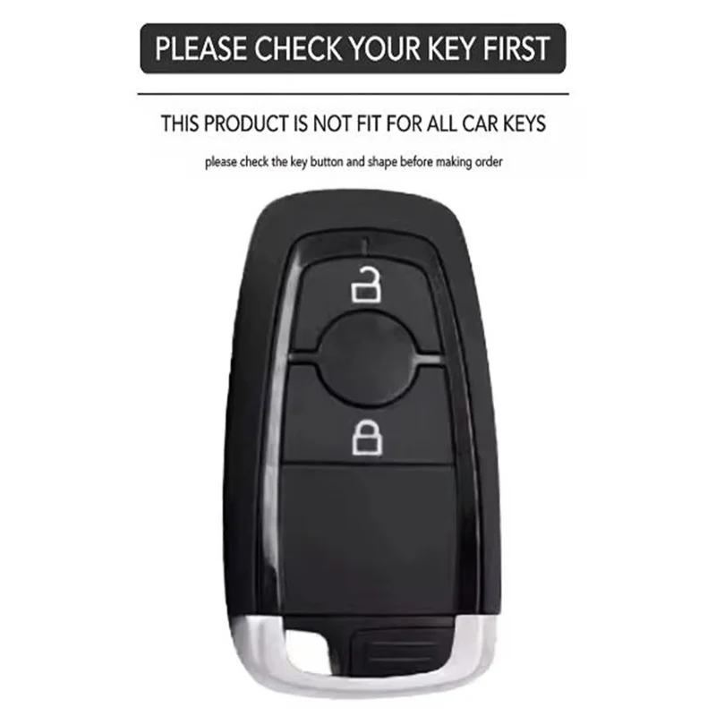 For Ford Explorer Mustang Fusion Escape F150 F250 F350 F450 F550 2 Buttons Silicone Car Key Case Cover Shell FOB Accessories