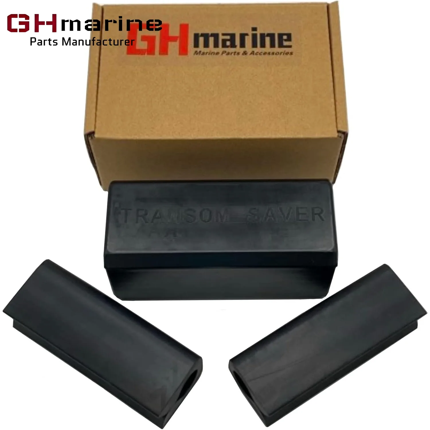 Transom Saver Support Trailering Motor Locks for Single Ram Outboard Mercury Evinrude Johnson Yamaha Honda Tohatsu Rubber Black