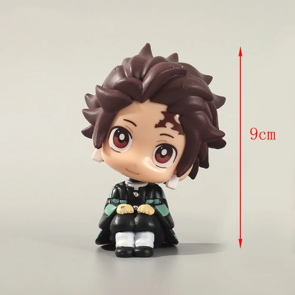 Kawaii Anime Demon Slayer Figurka Kamado Nezuko Kamado Tanjirou Kawaii Q wersja Action Figura PVC Model Zabawka Prezent