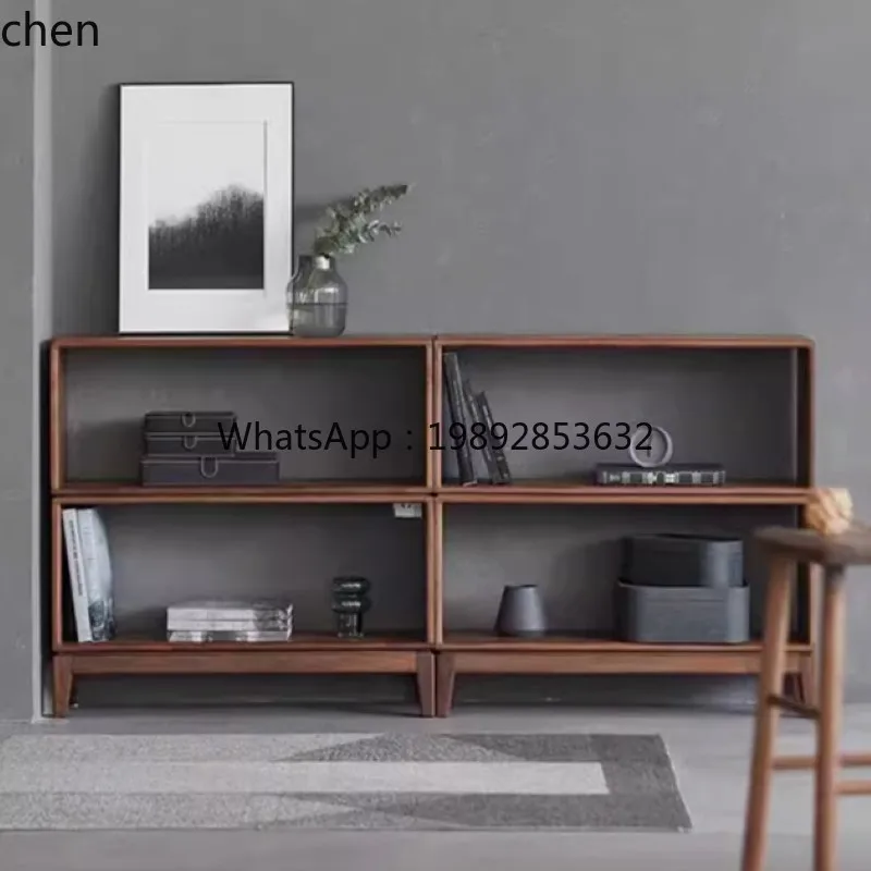 v3 solid wood lattice cabinet floor storage bookshelf simple storage bay window storage bookcase