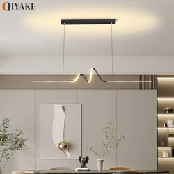 Modern Led Kitchen Island Pendant Chandelier Bar Table Dining Room Decor Hanging Lights Remote Dimming Cord Chandeliers Fixtures