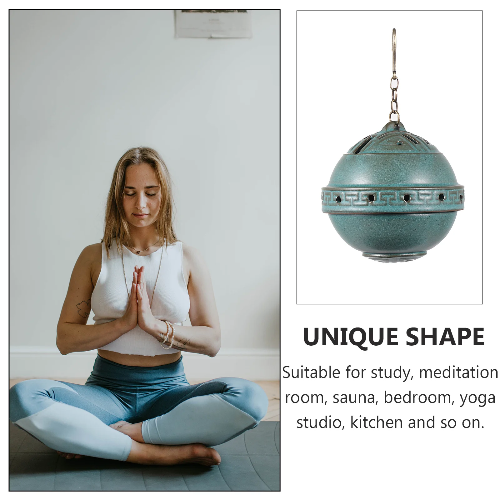 

Creative Censer Incense Burner Holder Hanging Home Decor Furnace Backflow Ceramic Decoration