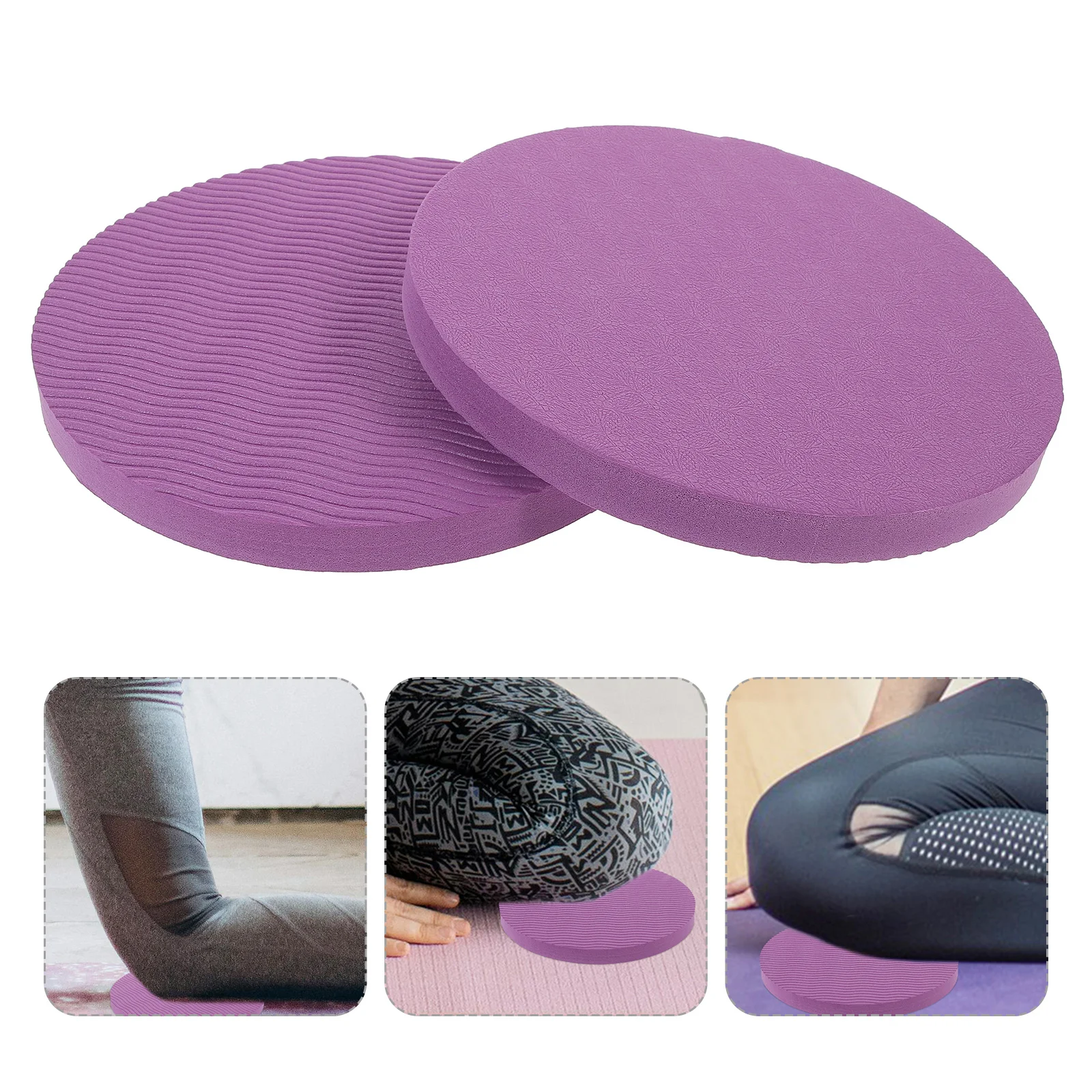 2 paires de genouillères de Yoga antidérapantes, coussinets de protection confortables pour Pilates, exercice de Fitness, coussin à genoux pour le jardinage