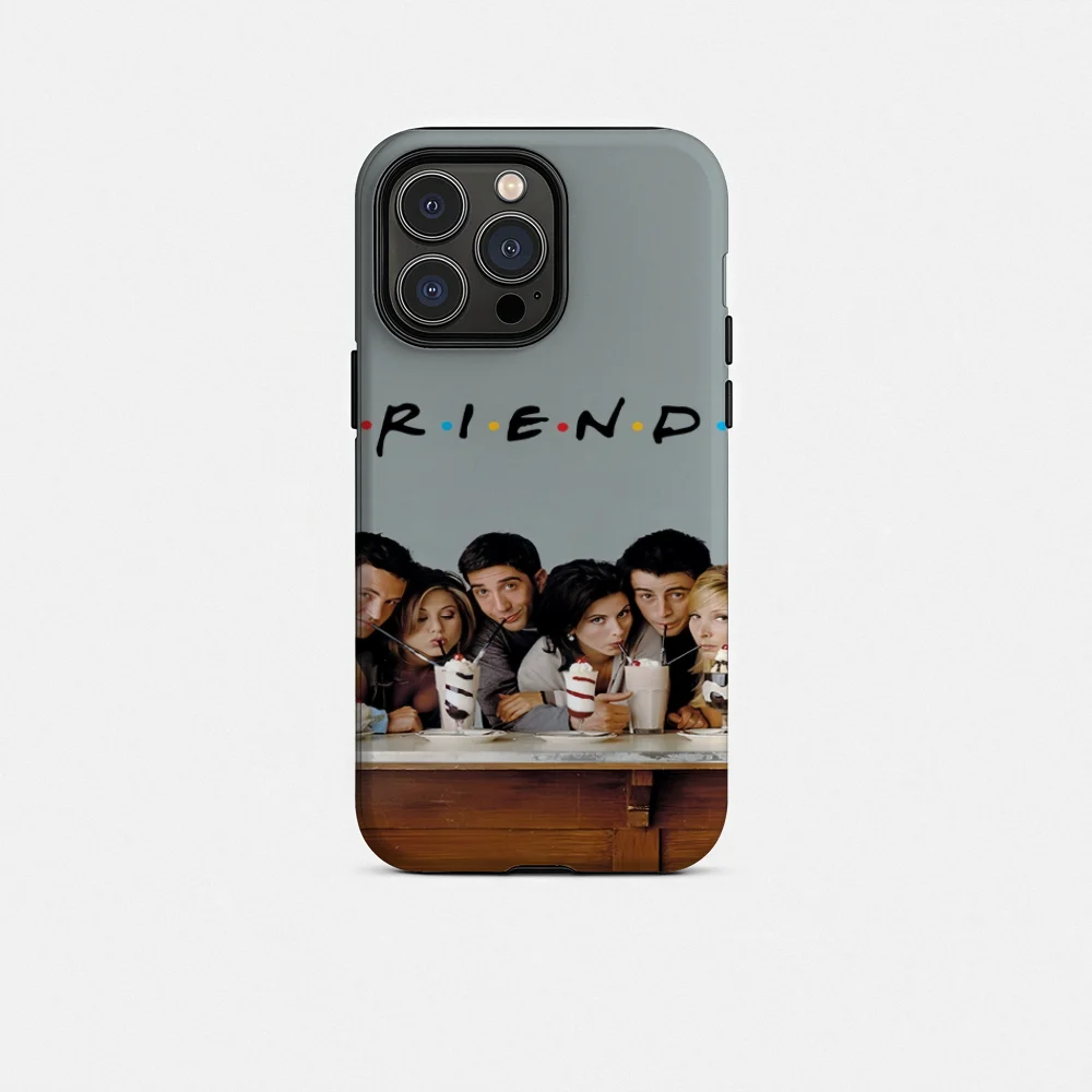 

Hot Film TV F-Friends Phone Case for iPhone 16 15 14 13 12 11 Pro Max Plus Luxury Magnetic Double-layer Back Cover