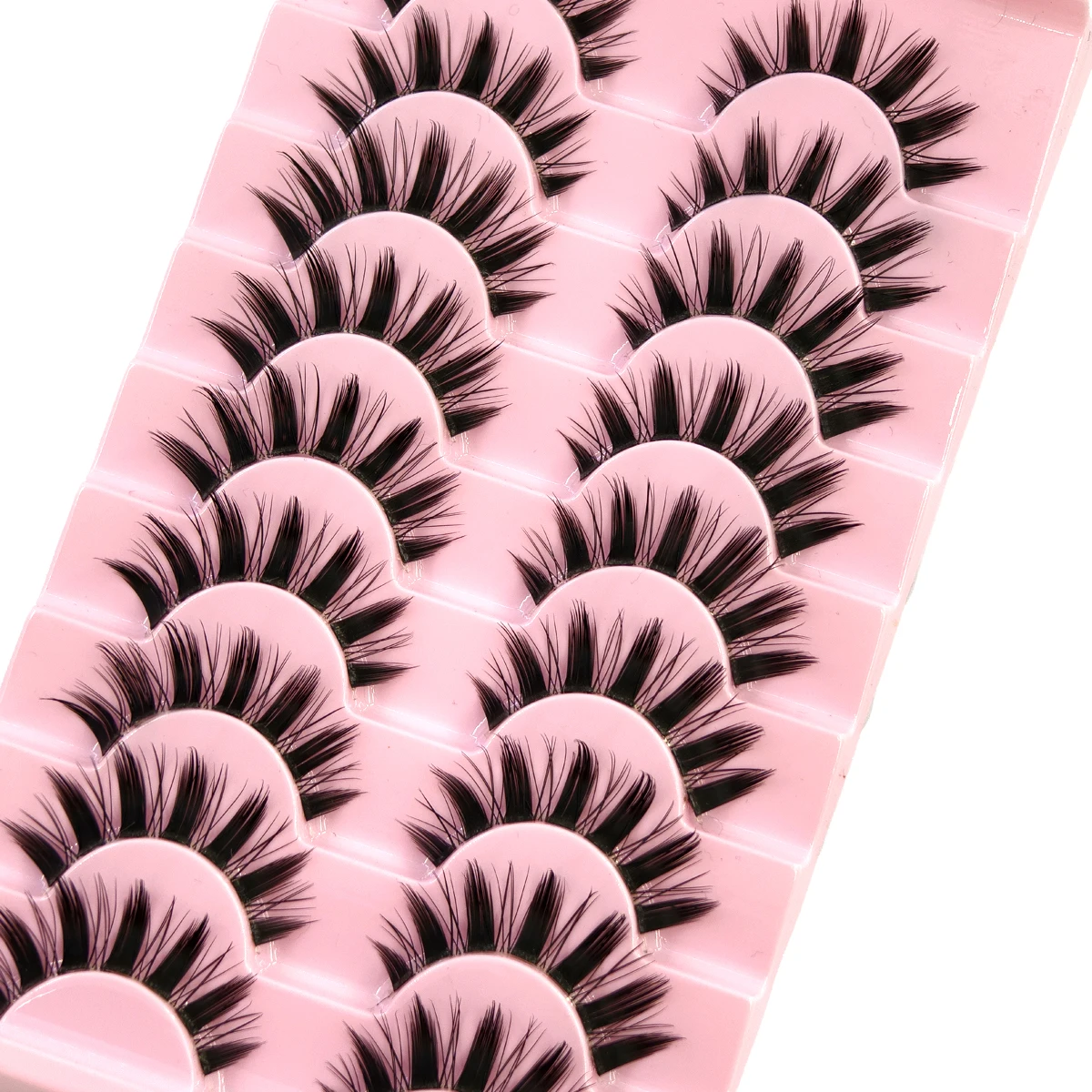 HBZGTLADFalsche Wimpern Cosplay Spiky Lashes Nerz Dramatische Manga Anime Wimpern Dicke Gefälschte Wimpern Extensions Puppe Streifen Wimpern – Detail 2