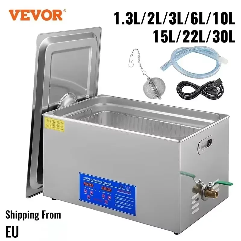 VEVOR Ultrasonic Cleaner Home Appliance Ultrasound Cleaner Ultrasound Cleaning Machine 1.3-30L Portable Washing Machine