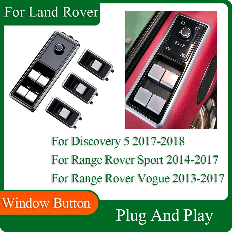 New Window Lift Switch Buttons For Land Rover Range Rover Vogue L405 Sport L494 2013-2017 Car Accessories Control Retrofit Kit