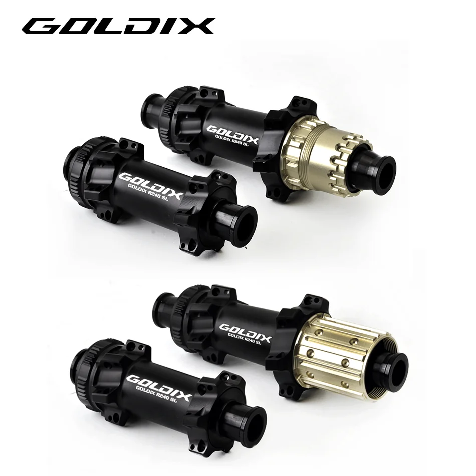 GOLDIX 240sl Road Hub Center Locking Disc 24 Hole Ratchet 36T Straight Hub Gravel Bicycle for Shimano11 Speed SRAM