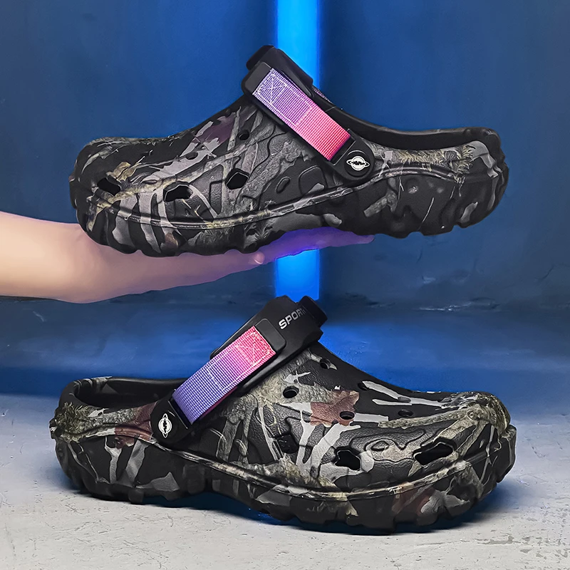 Men's Casual Beach Sandals With Comfortable Low Heels Lightweight_voghion.com