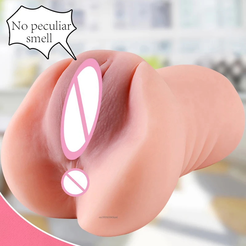 Male Masturbator Sex Toys Silicone Real Vagina Mouth Artificial Pocket Pussy Shop Products Sexy Toys For Adults Men Masturbation