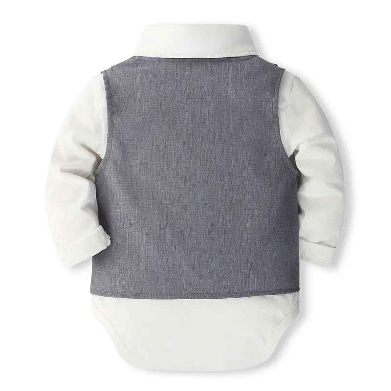 شهم بدلة صغيرة الصبي دعوى بدلة طفل الاطفال ملابس الأولاد بيبي بوي ملابس الطفل القماش مجموعات للأطفال Ropa De Niño المتسكعون #5