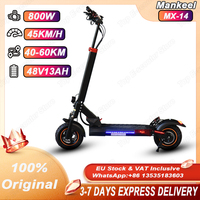 Electric Scooters Adults 800W Peak Power 48V13AH Battery Double Shock Absorption Electric Skateboard 10\