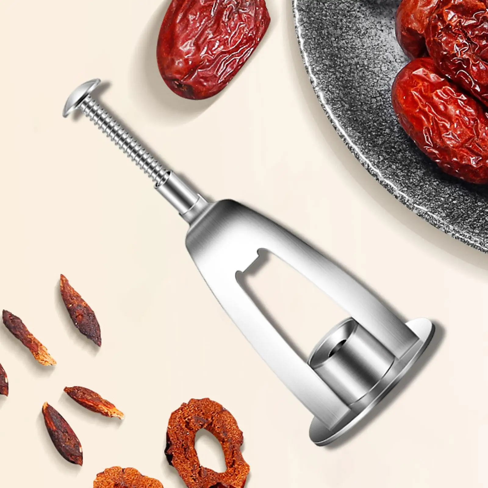 Fruit Corer Heavy Duty Sturdy Core Removal Tool Fruit Pit Removal Tool Kitchen Countertop Pitting Tool for Hawthorn Red Dates