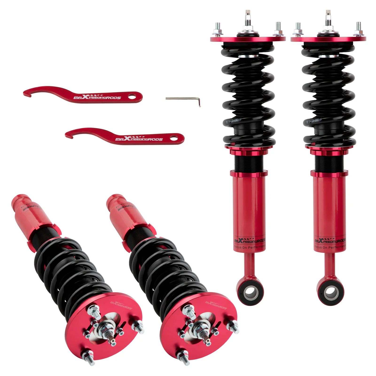 Adj Damper Coilovers Kits For Mitsubishi Eclipse D31A 1995-1999 D32A 4CYL/TURBO Suspension Camber Plate ENgine Top Mount