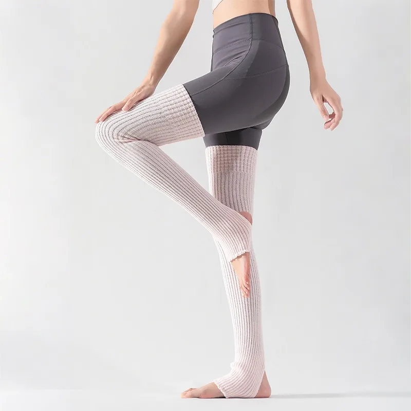 1 paire 75cm jambières cuissardes hautes chaussettes de Yoga antidérapantes longues bas de sport Pilates femmes Fitness chaussettes tricotées nouveau