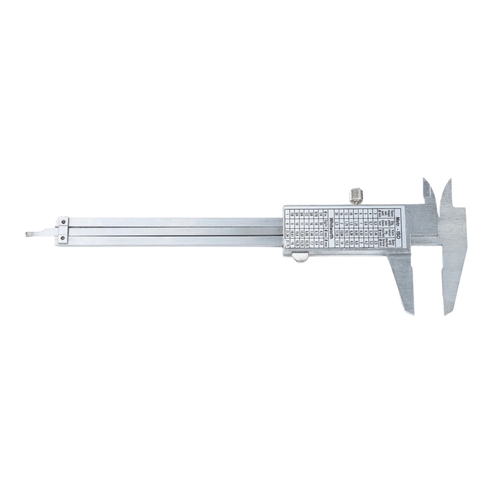 1 Piece 0-100mm Metal Vernier Caliper Small Depth Gauge For Household Inner Outer Diameter Thickness Measurement