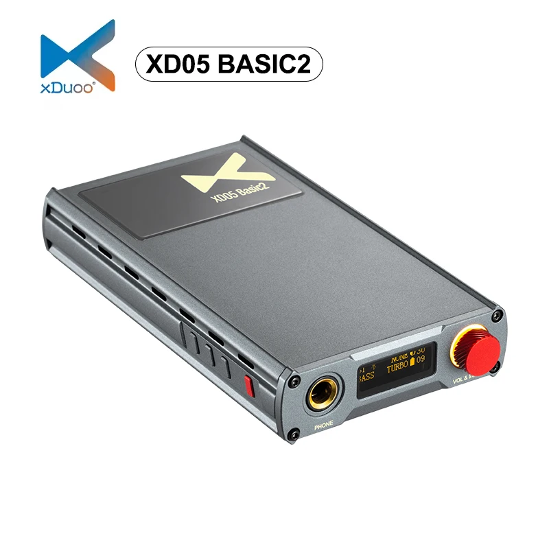 XDUOO XD05 BASIC2 Decoder headphone amplifier DAC 32bit/384kHz DSD256 Portable high thrust MOA