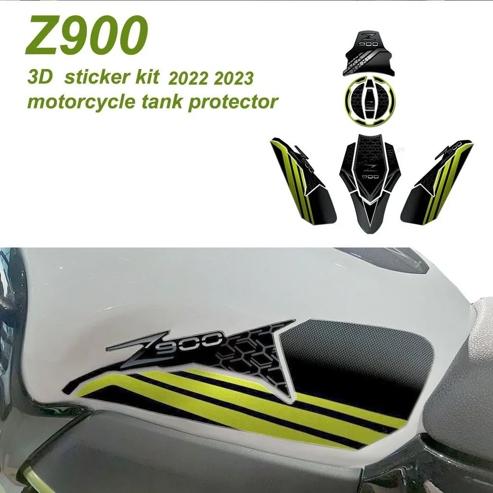 

For KAWASAKI Z900 2022 2023 Motorcycle Fuel Tank Pad Sticker Kit Accessories Waterproof Anti-scratch Protector Sticker