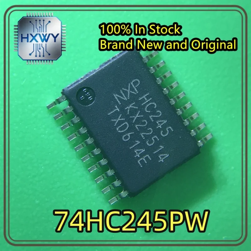 (30/100 Pieces) 74HC245PW HC245 TSSOP-20 Tri-state Output Eight-channel Bus Transceiver Chip, Brand New Original Stock,