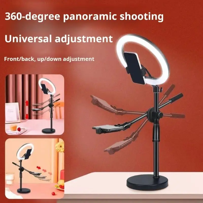 

Overhead Phone Mount Live Streaming Phone Desktop Stand,Adjustable Height and with Stable Base F19E