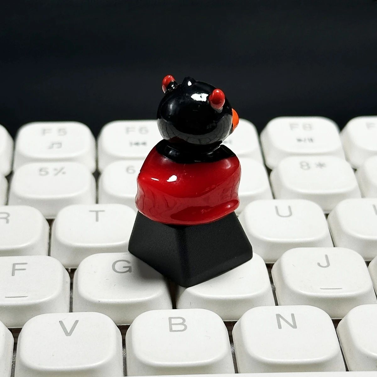 Customized Helloween Gift Funny Little Duck Cartoon Anime Keycaps Cross Axis Mechanical Keyboard Cute Key cap