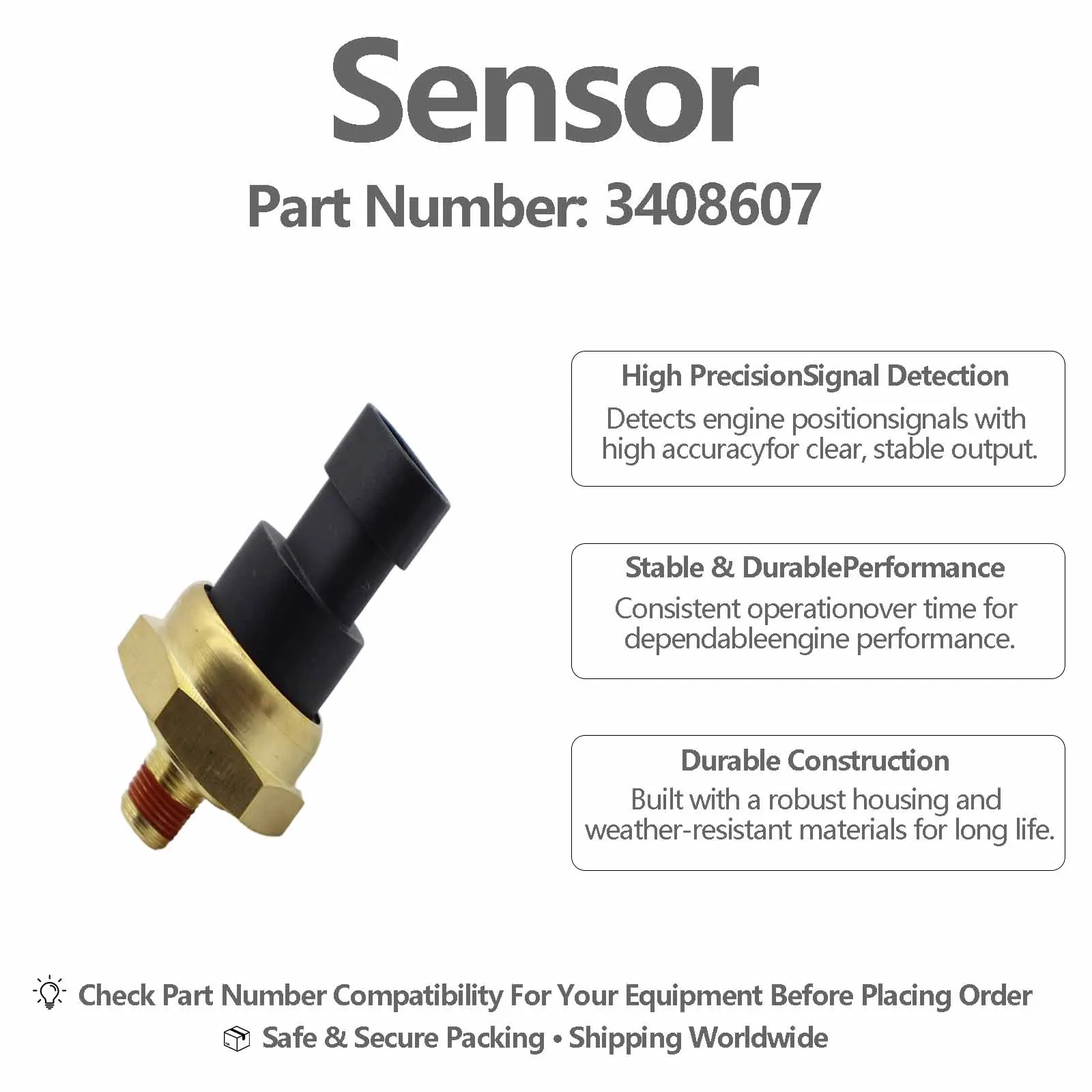 3056344 3408607 Oil pressure sensor For Cummins KTA-19 KTA-38 KTA-50