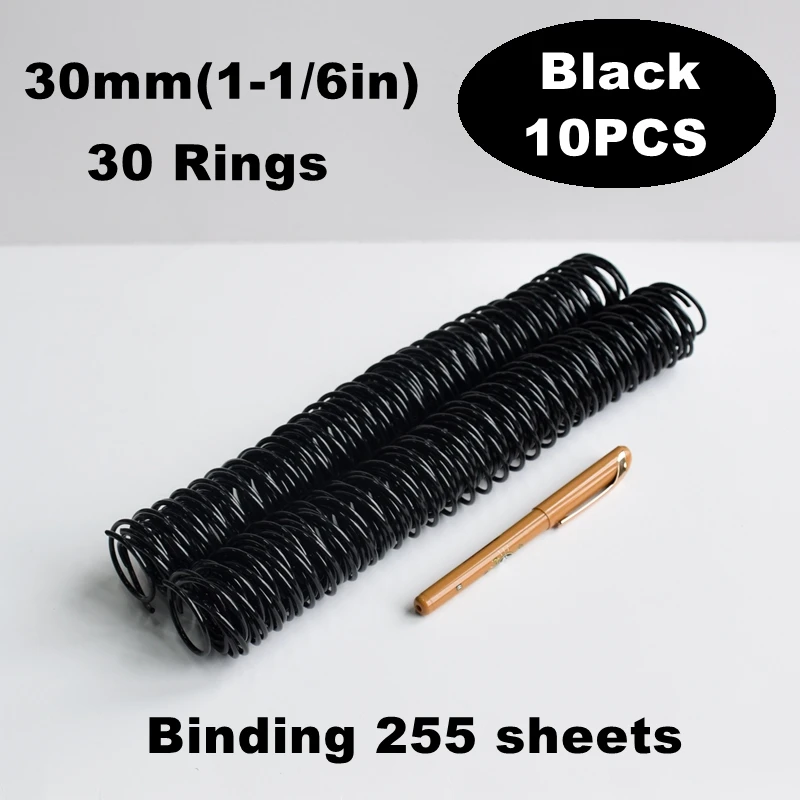 5/10PCS High Capacity Plastic Spiral Binding Coils, DIY Book Rings