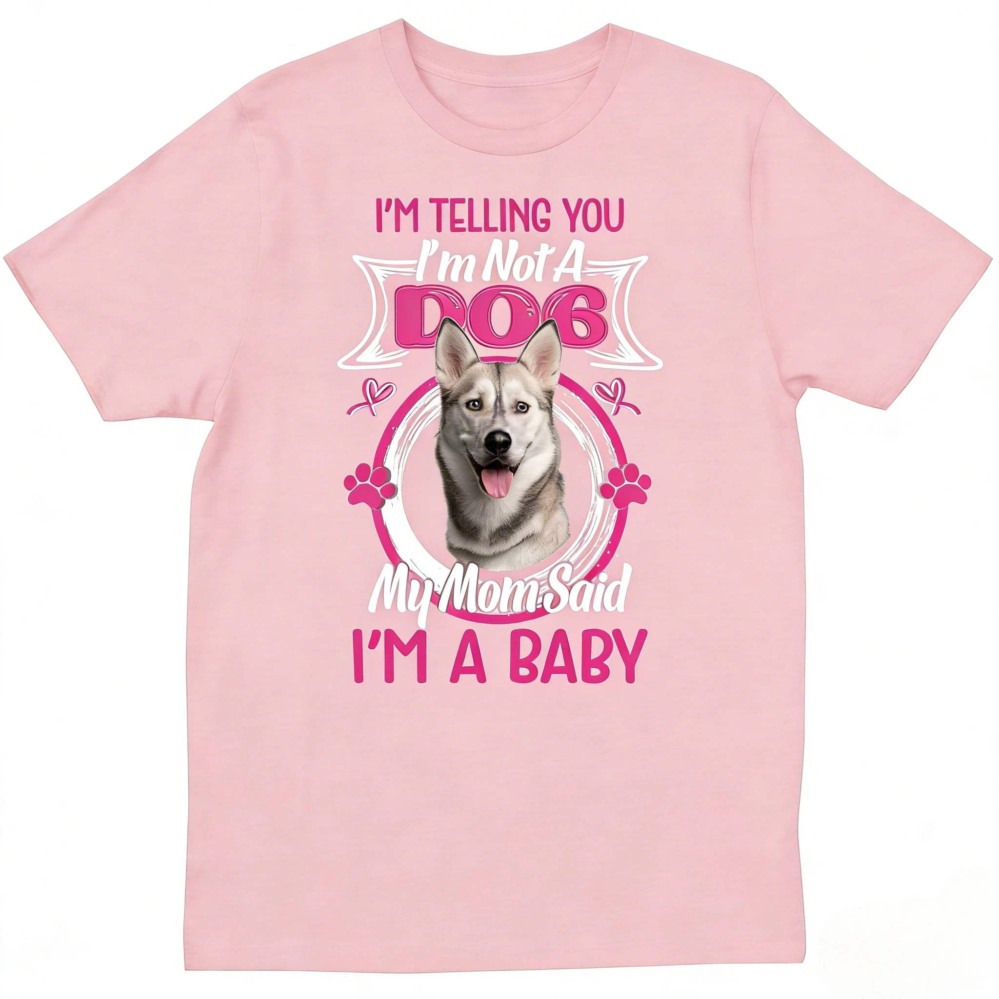 Lustiges Siberian Husky Besitzer-Plüsch-Weihnachtsgeschenk-T-Shirt für Männer und Frauen, kurze Ärmel, neutral, lässig, locker, süßes Baumwoll-Top