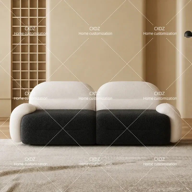 Modern Simple Special Shaped Straight Row Sofa Creative Living Room Furniture for Clothing Store Beauty Salon Rest Area