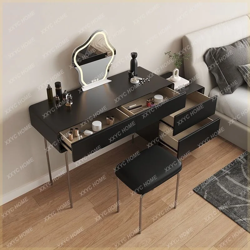 Q dressing table light luxury dressing table bedside table integrated storage solid wood  style