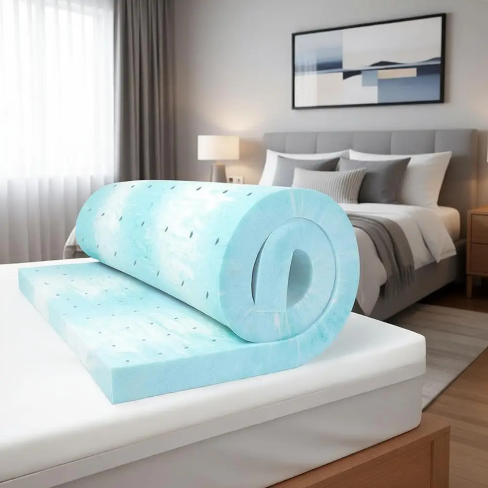 

Топпер для матраса из пены с эффектом памяти 3 дюйма, топпер для матраса из гелевой пены, Pure Relief, вентилируемый дизайн, топпер для кровати в коробке, сертификат Certi-US