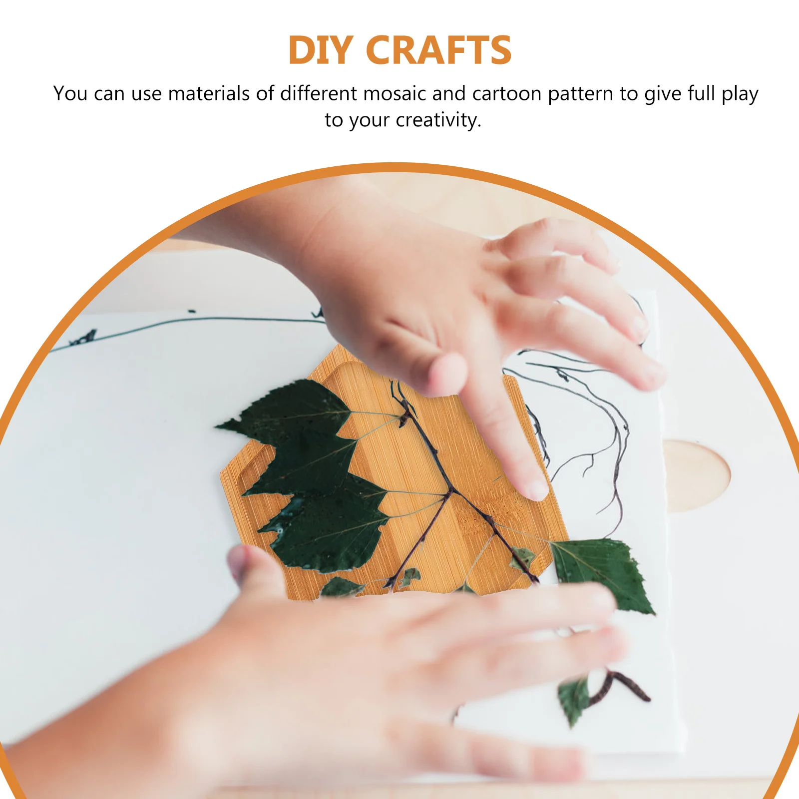 

2Pcs Hexagonal Cup Mat Bottom Embryo DIY Bamboo Tray Creative Filled Plate Home Decor Craft Kits for Adults Handmade Bamboo Tray