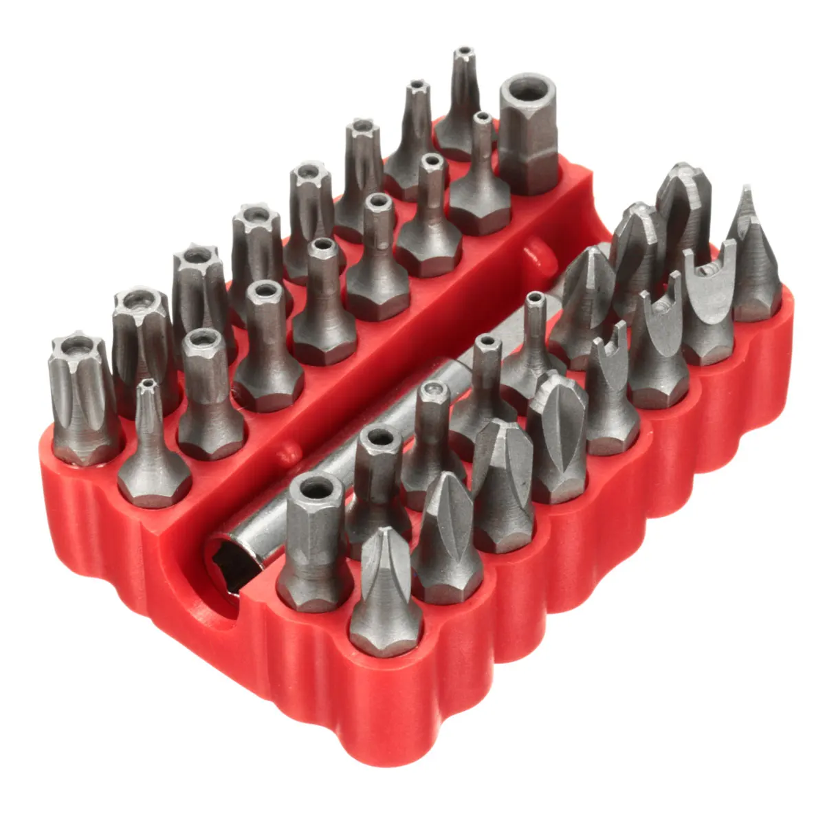 

33Pcs Star inner hexagon Hex Key Torx Mini Electric Screwdriver Bits Holder Kits Chrome Vandium Security Bit Set