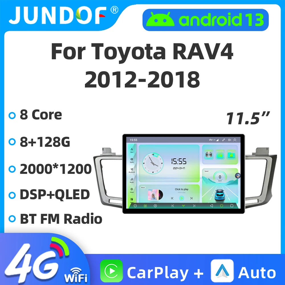 

2Din 11.5"inch 2K Android Car Radio for Toyota RAV4 RAV 4 2012-2018 Multimedia Video Player 4G GPS Navigation Carplay Head unit