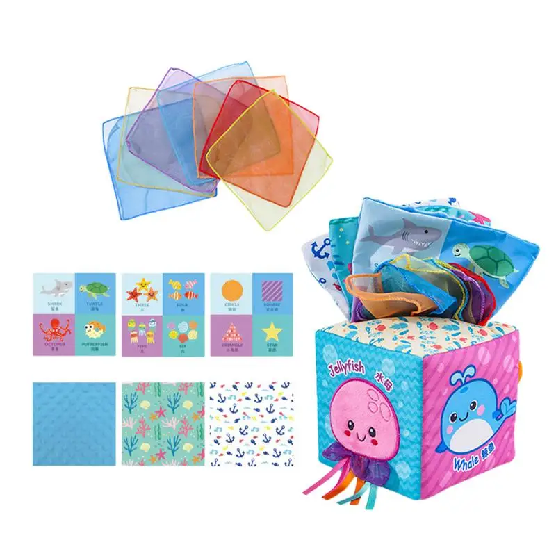 

Tissue Paper Box Toy Soft Crinkle Sensory Toys Learning Activities For Kids Ages 0-2 Educational Tools Preschool Toys