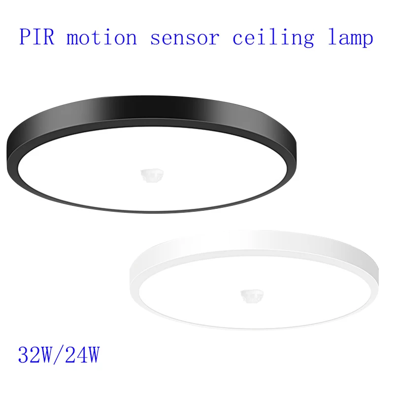 PIR Sensor LED Panel Lamp 32W 24W 8W Ceiling Chandelier Surface Mounted Lighting Pendant Ceiling Lamp for Bedroom Foyer Corridor