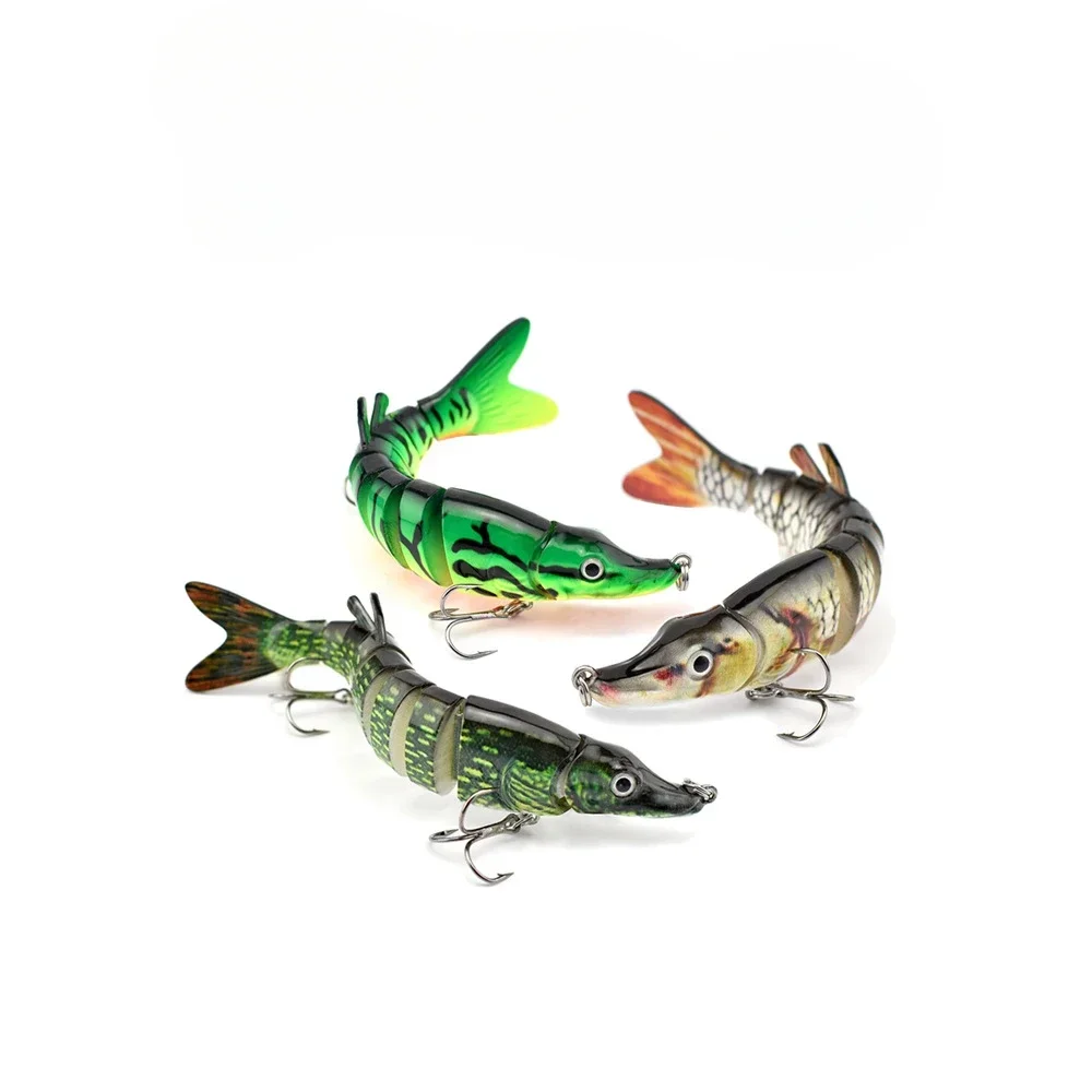 

1pcs 130mm 17g Pike Wobblers for Fishing Artificial Bait Hard Multi Jointed Swimbait Crankbait Lifelike Fishing Lure Tackle