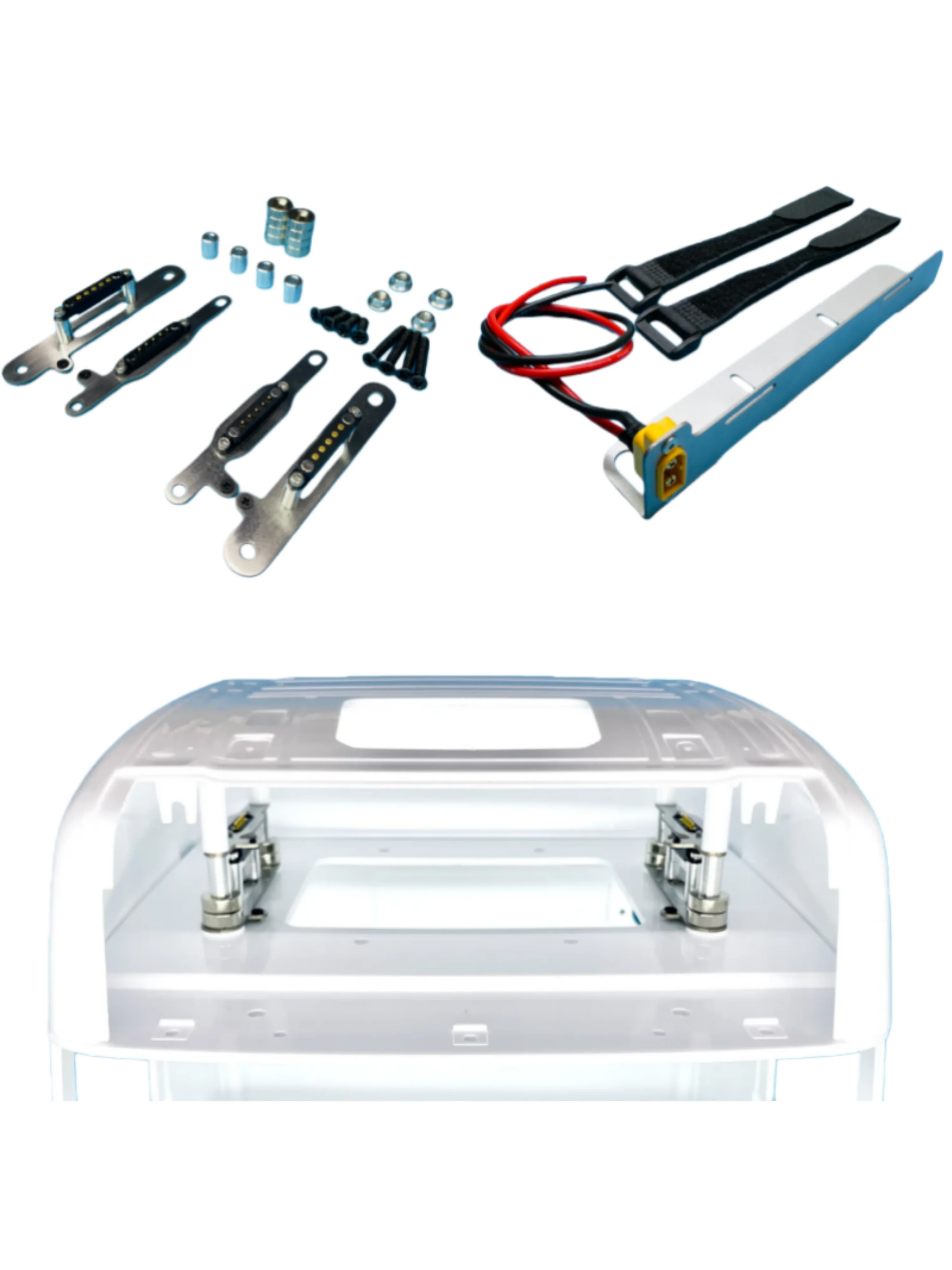 Kit magnétique pour toit ouvrant de cabine pour camion RC Tamiya 1/14 Scania 770s Benz 3363 VOLVO FH16 MAN Câblage de circuit 1:14 Pièces de tracteur