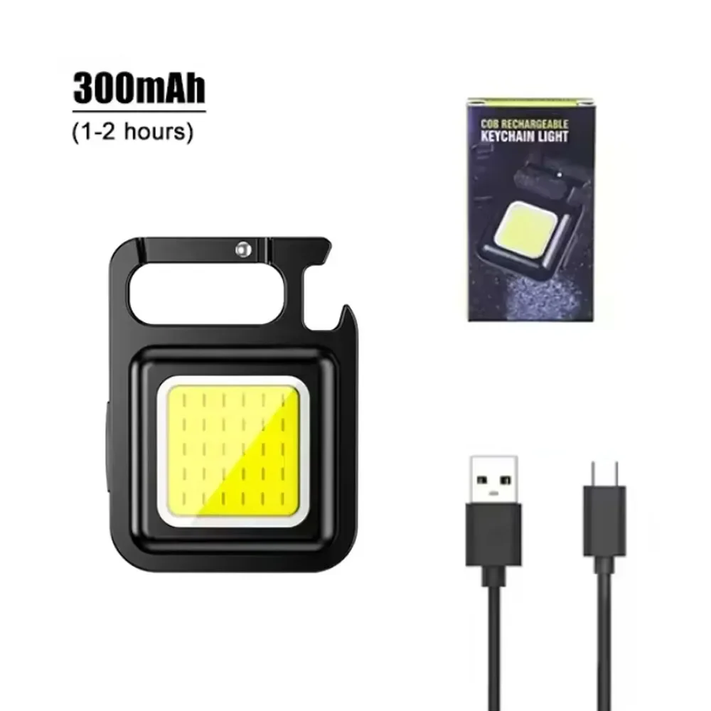 

Mini Keychain Flashlight Super Bright Portable Rechargeable Outdoor Waterproof Strong Magnetic Repair Work Outdoor Camping Light