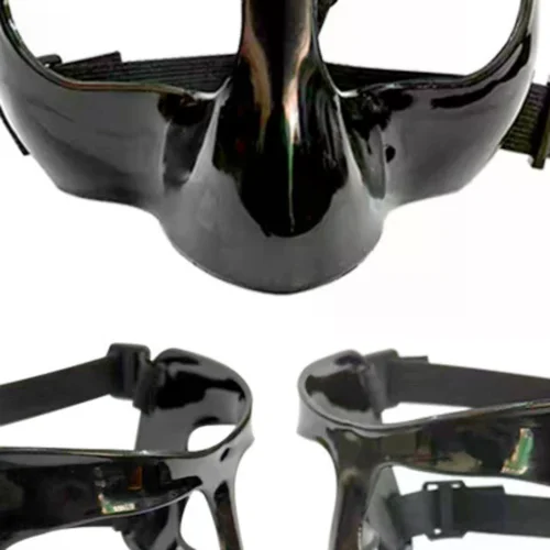 Máscara de baloncesto para adultos, máscara deportiva duradera ajustable, protectores de boxeo, máscara protectora para deportes, cubierta protectora Facial de nariz rota