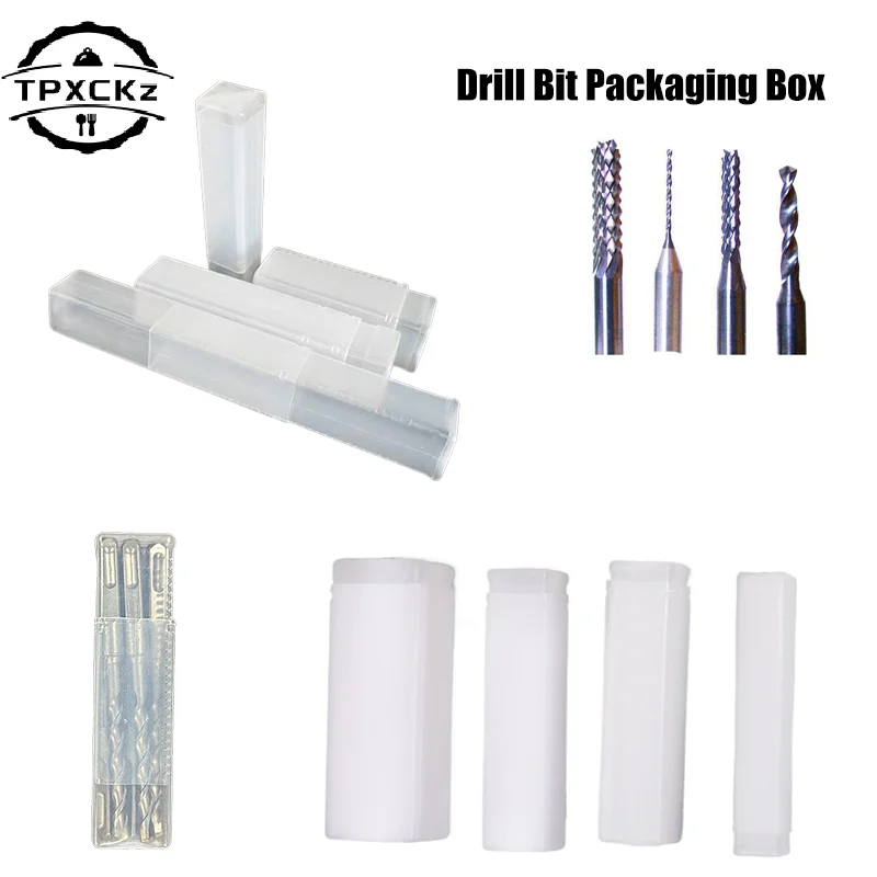 Drill Bit Packaging Box Milling Cutter Box Square Packaging Box Accessories Parts Storage Box Telescopic Box For Milling Cutters